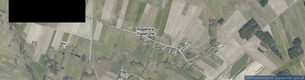 Zdjęcie satelitarne Rogienice Piaseczne ul.